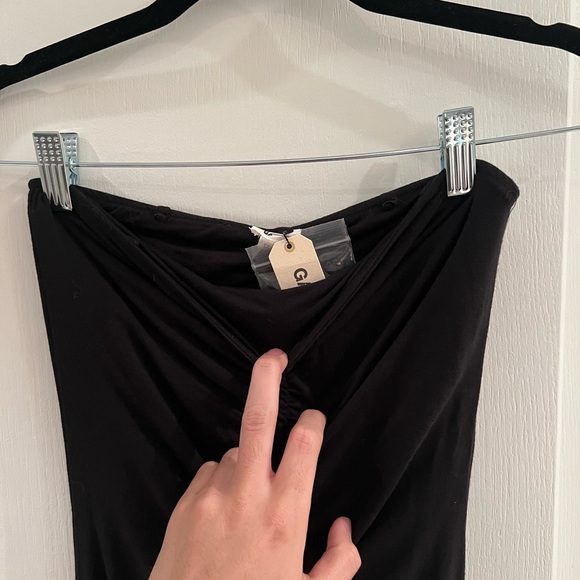 Garage XS Black Mini Dress w/ detachable straps - Picture 4 of 4